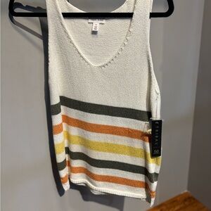 Tribal Multicolor Striped Knit Tank